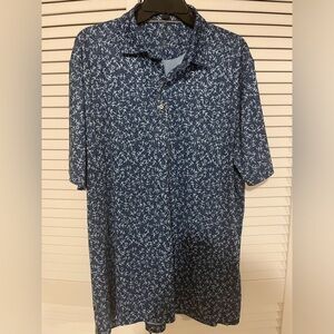 Johnnie-O Men’s Blue Performance Jersey Polo. Size XL EUC